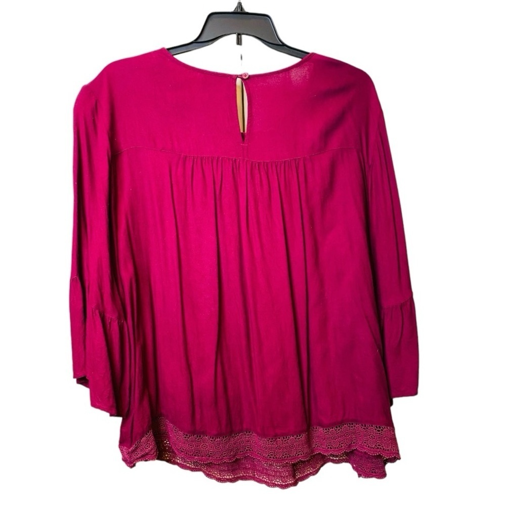 St John’s Bay Women’s 3X long sleeve tunic with embroidered embellishments - Picture 3 of 3